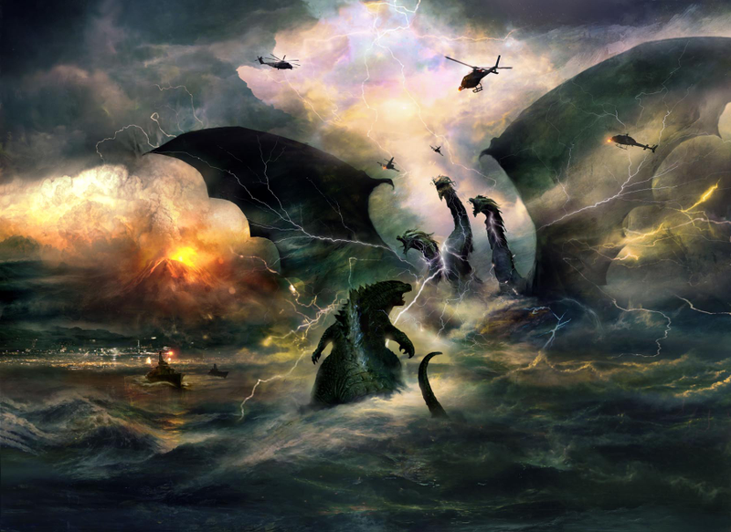 Concept art for Godzilla: King Of The Monsters